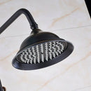 Black bronze rainfall shower mixer tap with handheld spray bathroom