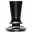Black calibrated espresso coffee tamper kitchen spring handle tool