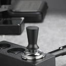 Black calibrated stainless steel espresso tamper set kitchen tool