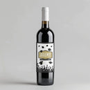 Black Caps Graduation Wine Label
