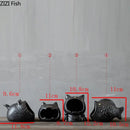 Black cartoon cat ceramic ashtray living room large capacity decor