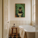 Black Cat Bathroom Wall Art Set
