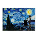 Black Cat Canvas Wall Art