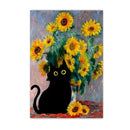 Black Cat Canvas Wall Art