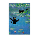 Black Cat Canvas Wall Art