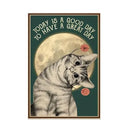 Black Cat Music Poster Home Decor