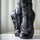 Black ceramic ballet shoes vase bedroom decor
