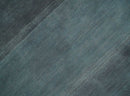 5x7 Black, Charcoal and Gray Striped Wool Hand Woven Southwestern Lori Rug