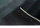 5x7 Black, Charcoal and Gray Striped Wool Hand Woven Southwestern Lori Rug
