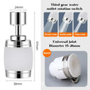 Black Chrome 360-Rotate Kitchen Faucet