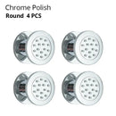 Black chrome & brushed nickel brass body round shower spa jets bathroom