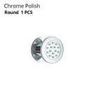 Black chrome & brushed nickel brass body round shower spa jets bathroom