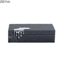 Black crocodile leather jewelry box bedroom silver drip storage case