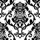 Black Damask Pattern Wallpaper