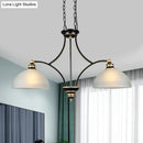 Black Dome Chandelier Light