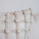 Black dot bubble quilted cushion cover bedroom pom pom decor