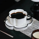 Black White Ceramic Mug Set