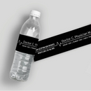 Black EKG Doctor Water Bottle Labels