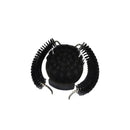 Black espresso machine brewing head cleaner set with spoon kitchen brush