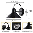 Black farmhouse barn lights outdoor gooseneck sconce for porch