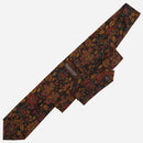 Calvino - Printed Madder Silk Tie - Black