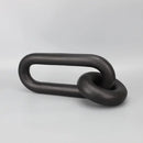 Black geometric resin ornament chain link sculpture living room decor