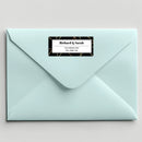 Black Gold Address Label