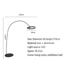 Black & gold arched floor lamp living room decorbites grote dimbare