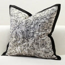 Black & gold leopard embroidery pillow covers living room decor
