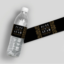 Black Gold Water Bottle Labels