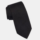 Nero - Black Silk Grenadine Tie