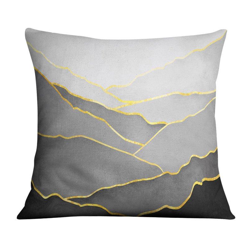 Black Hillside Cushion