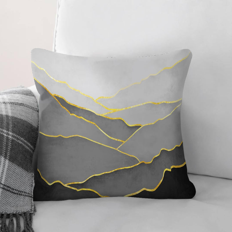 Black Hillside Cushion