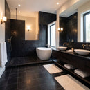 Black Honed Marble Tiles 12x12