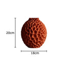 Black honeycomb texture ceramic vase living room artificial flower arrangement