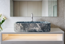 Black Marble Rectangular Sink