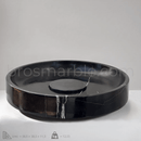 Black Round Marble Sink