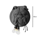 Black matte bulldog resin wall lamp living room sconce