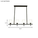Black metal 3 light cylinder chandelier dining room 110v-120v lamp