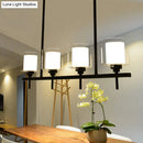 Black metal 3 light cylinder chandelier dining room 110v-120v lamp