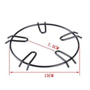 Black metal gas stove pot holder kitchen burner rack
