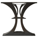 Metal Dining Table Base for Heavy Table Tops Matte Black (W)28" (L)100" (H)28" side view
