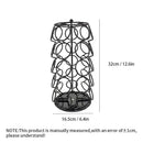 Black metal rotating dolce gusto storage rack kitchen capsule holder