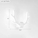 Black metallic antler sconce wall mounted lighting for bedroom