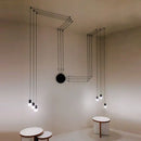 Black minimalist led wall lamp for bedroom and living room