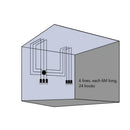 Black minimalist led wall lamp for bedroom and living room