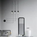 Black minimalist led wall lamp for bedroom and living room