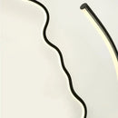 Black nordic human face floor lamp for living room