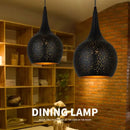 DecorBites™ Black Nordic Industrial Pendant Light for Resturant Chandelier and Kitchen Decor