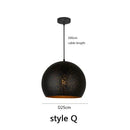DecorBites™ Black Nordic Industrial Pendant Light for Resturant Chandelier and Kitchen Decor